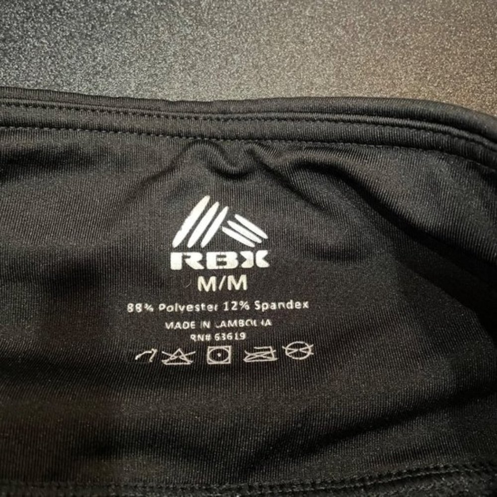 RBX Women's Size M Workout Activewear Gym Black Full Length Mid Rise Leggings - Picture 3 of 14